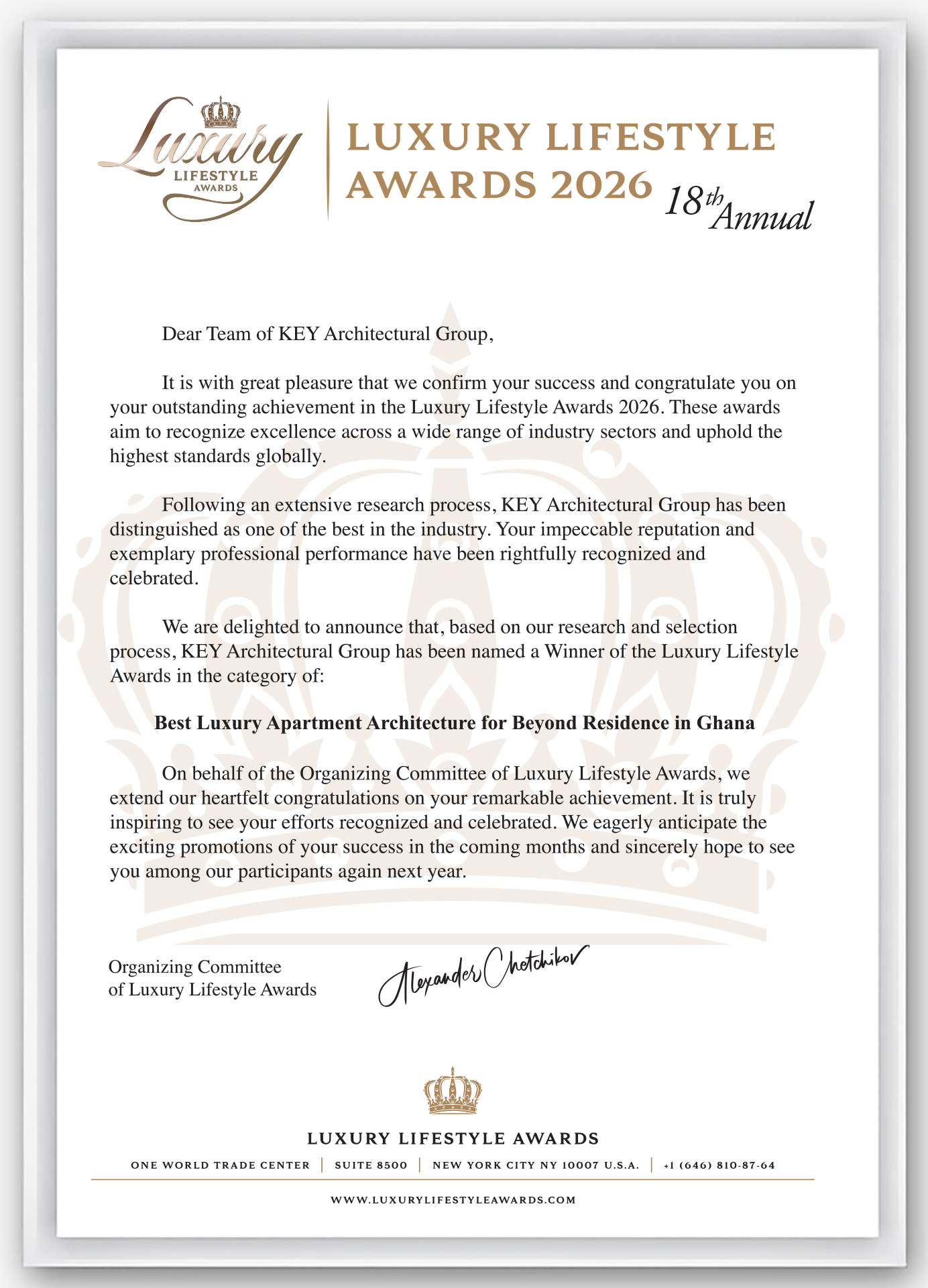 Luxury Lifestyle Awards